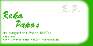 reka papos business card